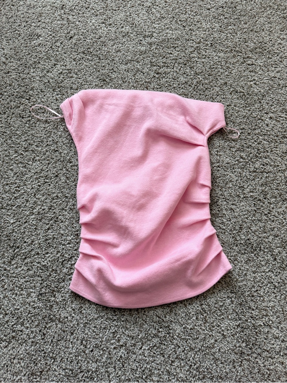Le Lis Light Pink Strapless Ruched Tube Camisole